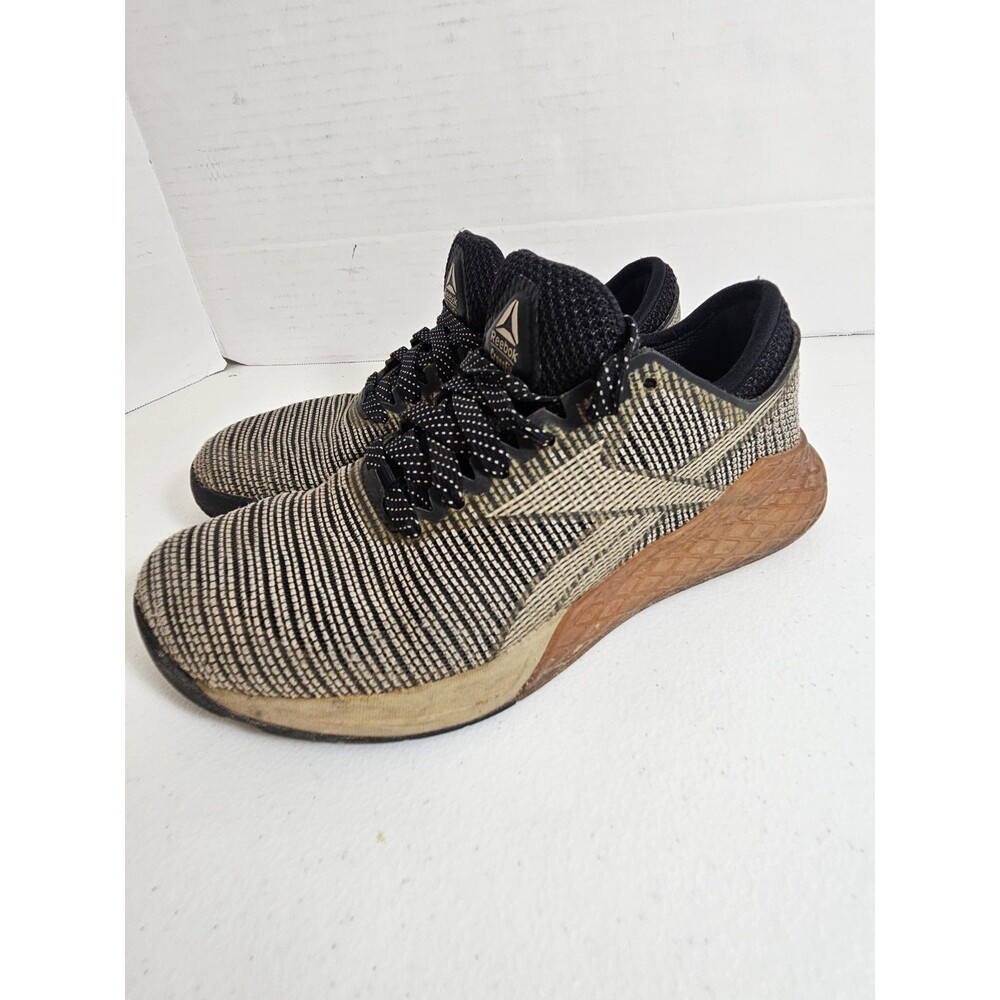 Reebok Crossfit Nano Black Sand Gum Lace Up Low Sneakers Women’s Size 5.5
